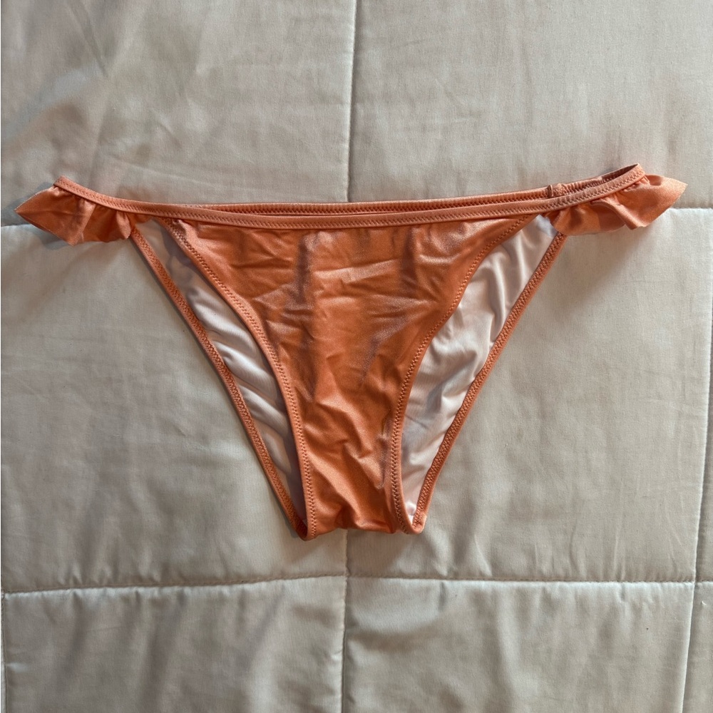 PINK Victoria's Secret Peachy Shimmer Bikini Bottom